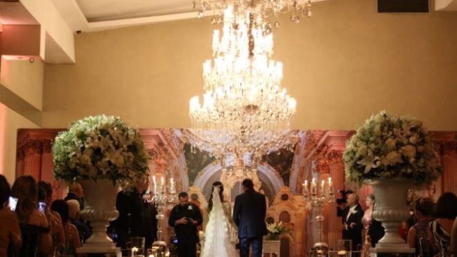 Decoração do casamento de Frank Aguiar e Caroline (Foto: Reprodução)