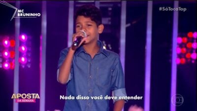 MC Brunho no Só Toca Top (Foto: Reprodução)