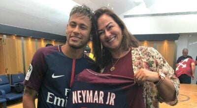 Neymar com a mãe, Nadine Gonçalves (Foto: Reprodução)