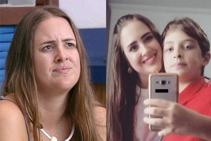 Patrícia Leitte e o filho (Foto: Reprodução)