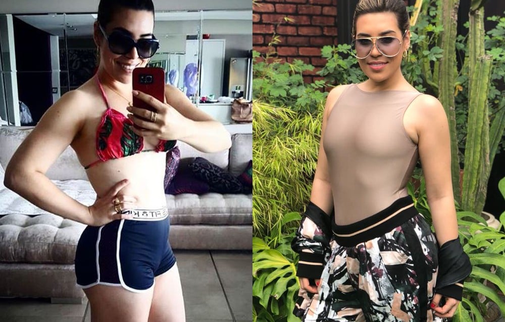 Antes e depois de Naiara Azevedo (Foto: Reprodução/Instagram)