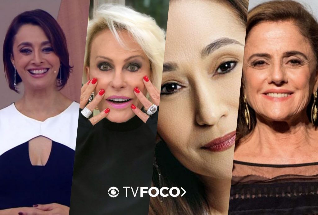 Catia Fonseca, Ana Maria Braga, Sonia Abrão e Marieta Severo: saiba como elas são nos bastidores da TV (Foto montagem) 