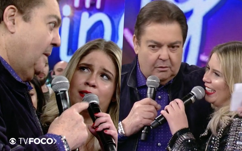 Marília Mendonça mostrou como emagreceu para Faustão (Foto reprodução)