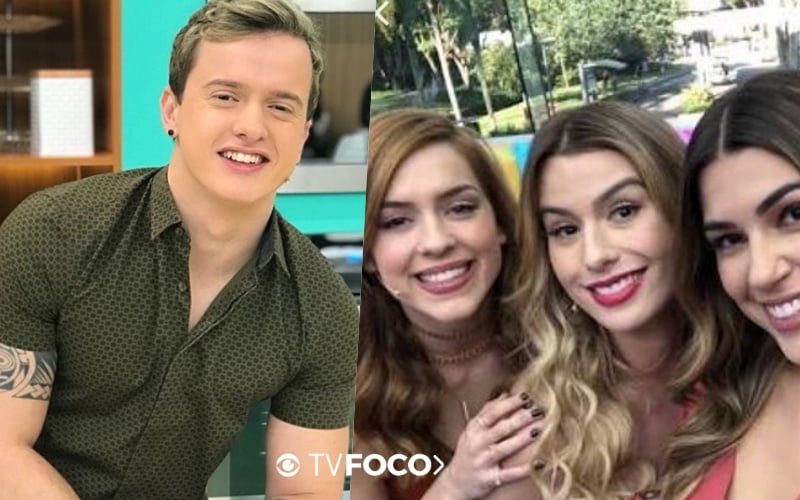 Aaron Tura conta uma fofoca do Vídeo Show (Foto montagem)