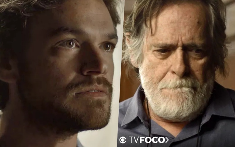 Beto coloca o pai contra a parede por causa de mentira em Segundo Sol (Foto: TV Globo)