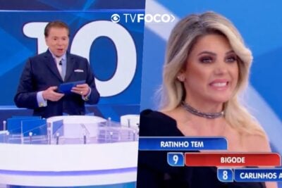 Mari Alexandre esteve com Silvio Santos e evitou falar sobre o ex-marido Fábio Junior (Foto reprodução)