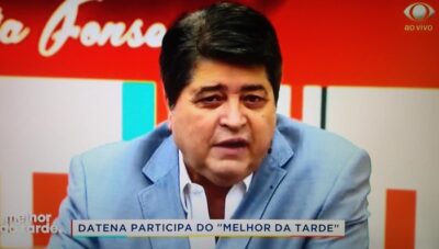 Datena em entrevista ao Melhor da Tarde
(Foto: Reprodução/Band)