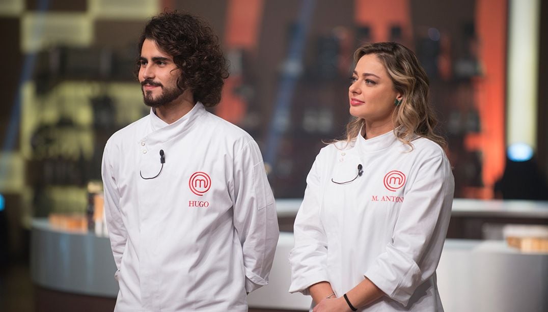 Hugo Merchan e Maria Antonia Russi, finalistas do MasterChef Brasil (Foto: Carlos Reinis/Band)
