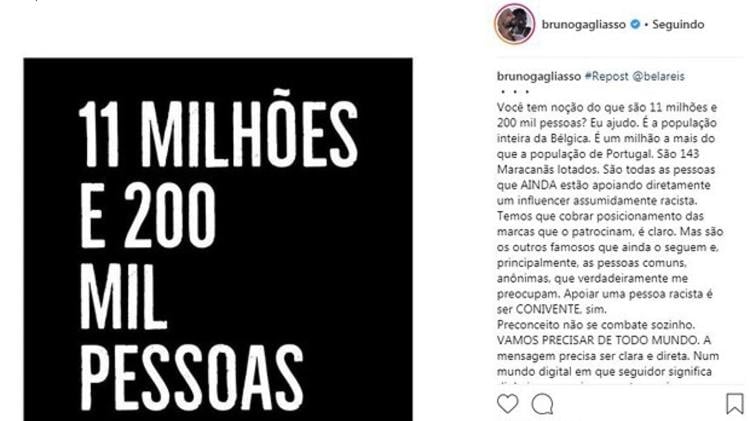 Post de Bruno Gagliasso (Foto: Reprodução/Instagram)