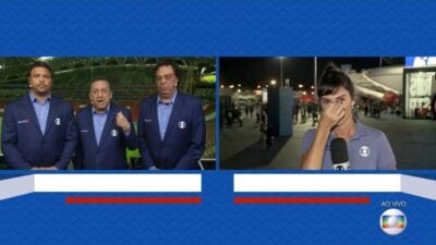 Glenda chora ao vivo (Foto: Divulgação)