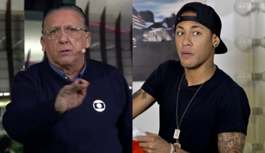 Galvão Bueno e Neymar (Foto: Reprodução)