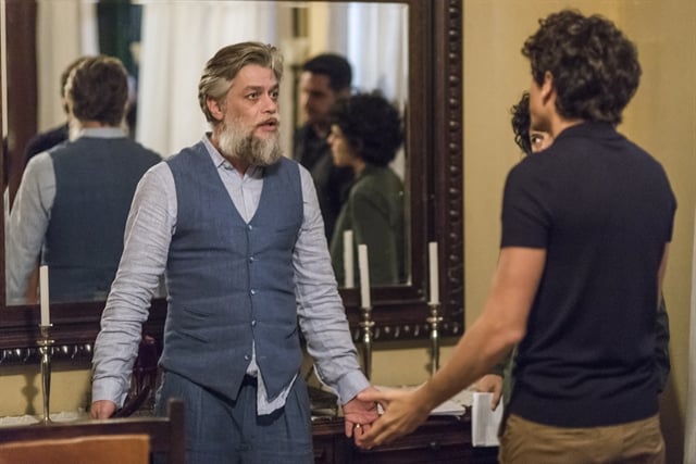 Ramiro (Fabio Assunção) e Ramirinho (Jesuíta Barbosa) em Onde Nascem os Fortes (Foto: Globo/Paulo Belote)