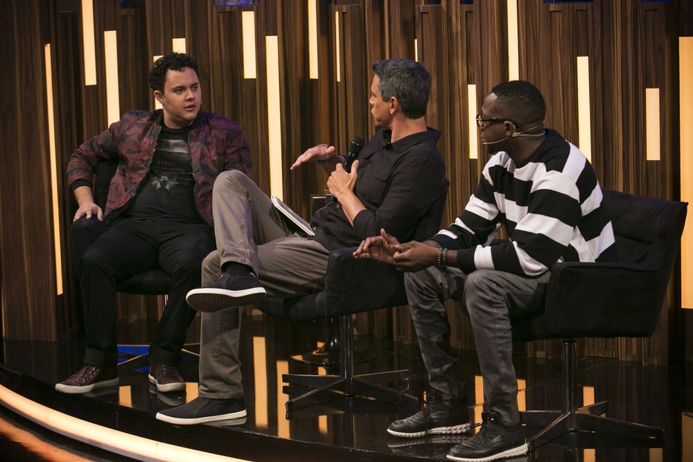 Gui Santana e Mumuzinho no Tamanho Família (Foto: Raphael Dias/TV Globo)