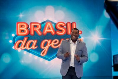 Netinho no comando do Brasil da Gente (Foto: Divulgação/Band)