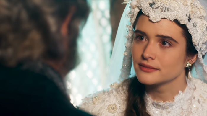 Marocas (Juliana Paiva) em cena da 1ª fase de O Tempo Não Para, nova novela das sete da Globo (Foto: Reprodução/Globo)