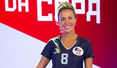 Bárbara Coelho foi bem avaliada no Central da Copa. (Foto: Divulgação/Globo/João Miguel Júnior)
