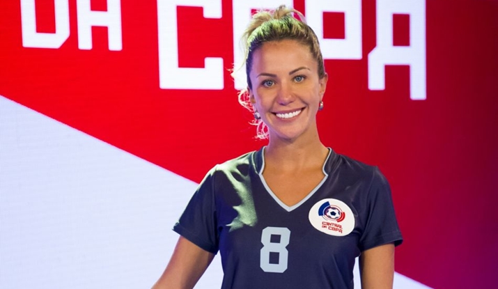 Bárbara Coelho foi bem avaliada no Central da Copa. (Foto: Divulgação/Globo/João Miguel Júnior)