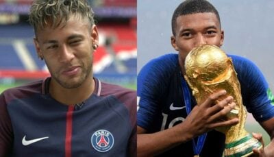Neymar zoa Mbappé. (Foto: Reprodução)