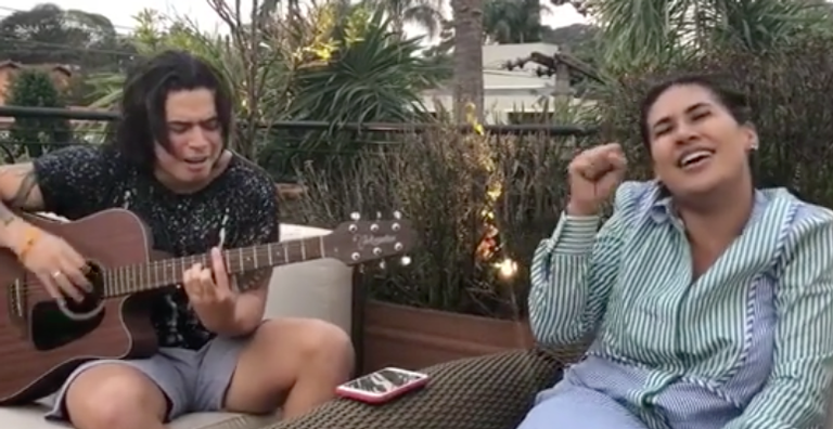 Whindersson Nunes e Simone criam paródia divertida (Foto: Reprodução/Instagram)