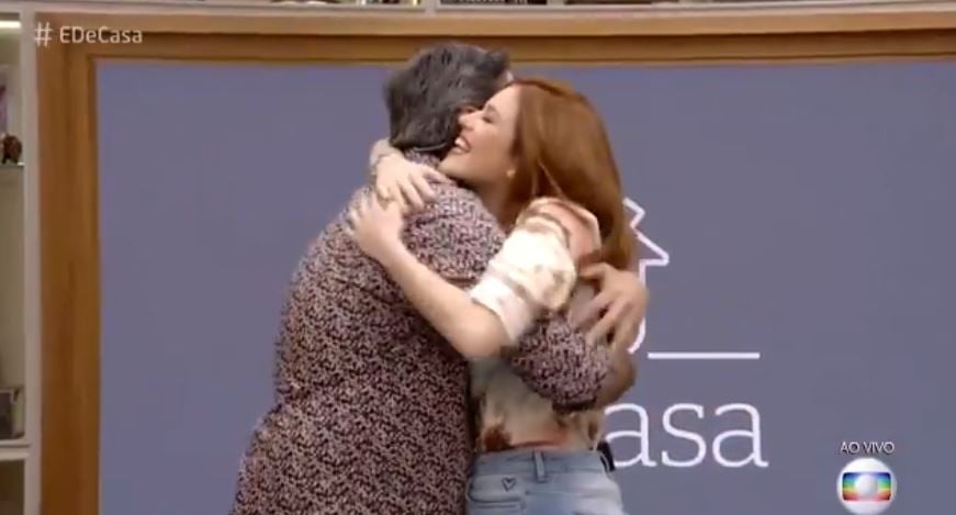 Zeca Camargo e Ana Clara no É de Casa (Foto: Reprodução)