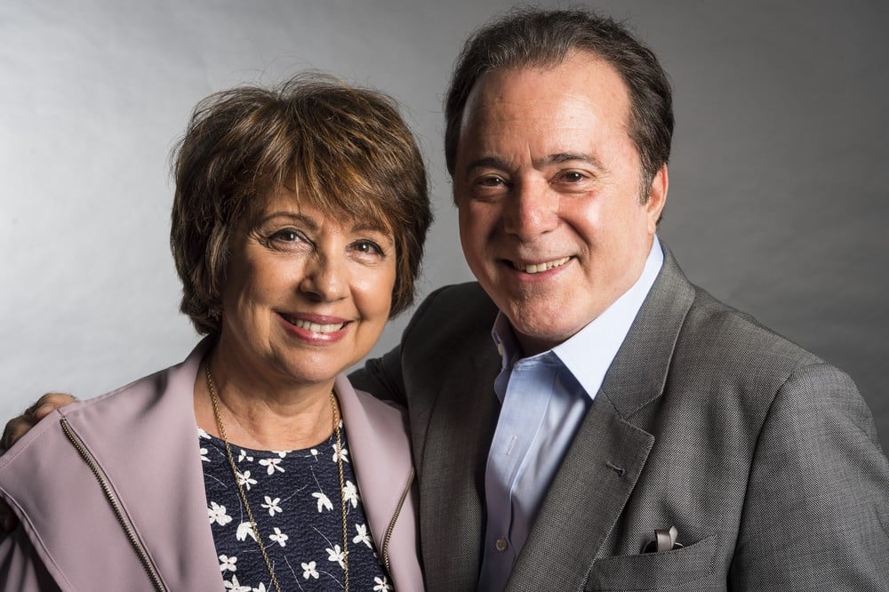 Tony Ramos e a esposa, Lidiane (Foto: TV Globo)