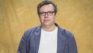 O autor João Emanuel Carneiro na coletiva de Segundo Sol (Foto: Globo/João Cotta)