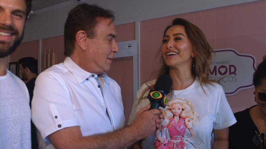 Sabrina Sato e Amaury Jr (Foto: Divulgação/ Band)