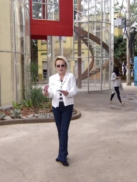 Ana Maria durante visita aos Estúdios Globo (Foto: Reprodução)