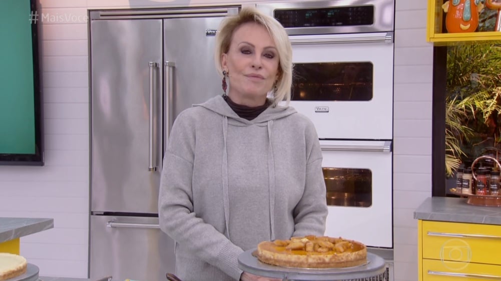 Ana Maria Braga apareceu sozinha no Mais Você (Foto: Reprodução)