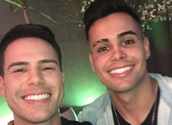 Luiz Bacci e o funkeiro gêmeo. (Foto: Reprodução/Instagram)