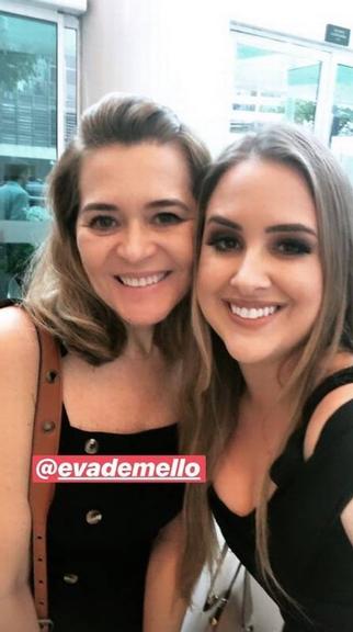 Ex-BBB Patrícia Leite reencontra colegas do programa (Foto: Reprodução)