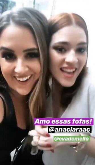 Ex-BBB Patrícia Leite reencontra colegas do programa (Foto: Reprodução)