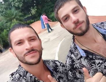 Chay Suede e seu dublê, Luh Costa (Foto: Reprodução/Instagram)