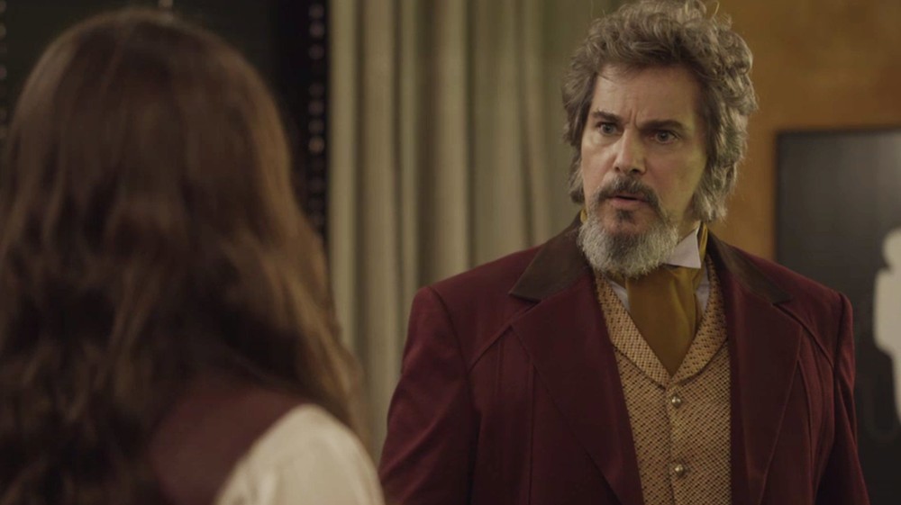 Dom Sabino (Edson Celulari) em cena de O Tempo Não Para (Foto: Divulgação/Globo)