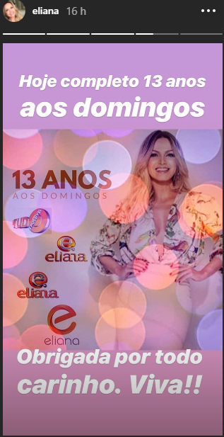 A apresentadora comemorou a marca atingida. (Foto: Reprodução/Instagram)