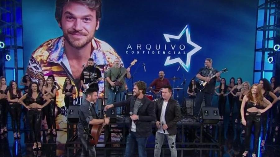 Ator cantou com a dupla sertaneja (Foto: Reprodução)