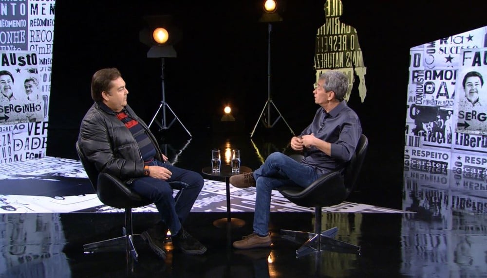Faustão e Serginho Groisman (Foto: Divulgação)