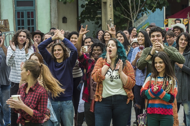 Jovens curtem a festa de Barreirinhas em Malhação: Vidas Brasileiras (Foto: Globo/Raquel Cunha)