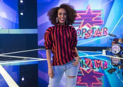 Apresentadora Taís Araújo no lançamento da 2ª temporada do PopStar
(Foto: Globo/Estevam Avellar)