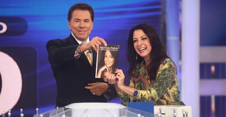 SIlvio Santos e Ana Paula Padrão em participação dela no passado (Foto reprodução)