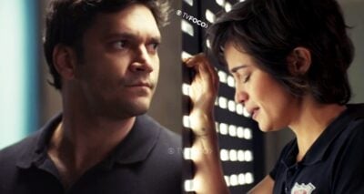 Atores em bastidor da novela da Globo (Foto: Montagem/TV Foco)