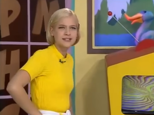 A apresentadora Jackeline Petkovic na sua estreia no Bom dia & Cia. (Foto: Reprodução)