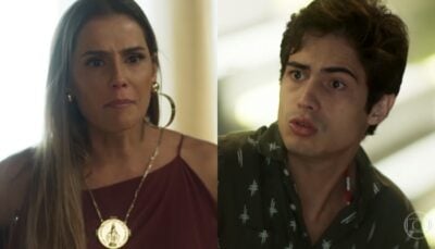 Karola (Deborah Secco) e Valentim (Danilo Mesquita) em Segundo Sol
(Foto: Reprodução/Globo)