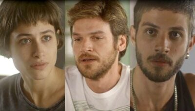 Manu (Luisa Arraes), Beto (Emilio Dantas) e Ícaro (Chay Suede) em Segundo Sol
(Foto: Divulgação/Globo/Montagem)