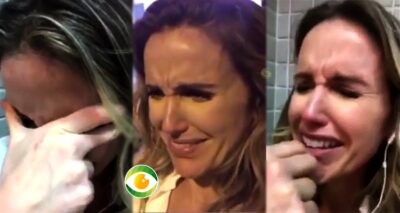 Apresentadora teve uma crise de choro (Foto: Montagem/TV Foco)