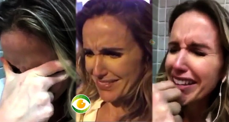 Apresentadora teve uma crise de choro (Foto: Montagem/TV Foco)