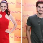 Juliana Paiva e Nicolas Prattes tentam esconder que estão juntos e posam separados em evento