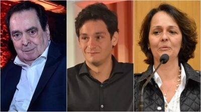 Benedito Ruy Barbosa, Bruno Luperi e Edmara Barbosa escrevem a novela O Arroz de Palma. (Foto: Montagem/Reprodução)