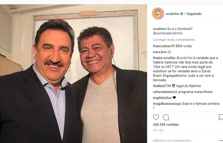 Ratinho e o Sombra (Foto: Reprodução)