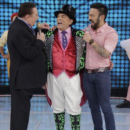 Raul Gil, Dedé e Mauro Souza (Foto: Rodrigo Belentani/ SBT)